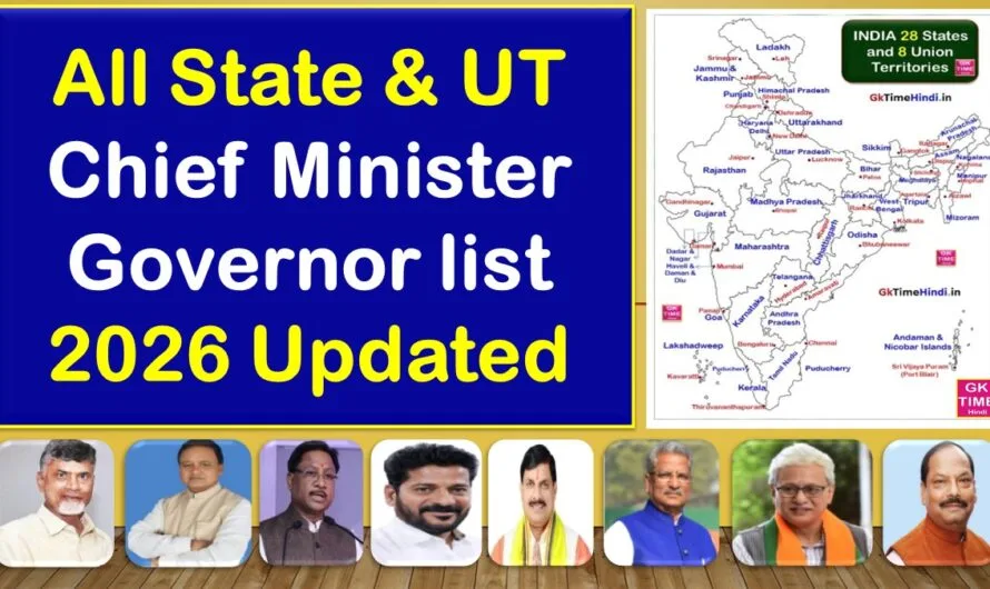 CM and Governor List 2026 [All States and Union Territories]