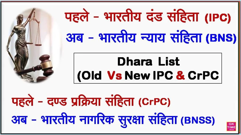 Old Vs New IPC Dhara List