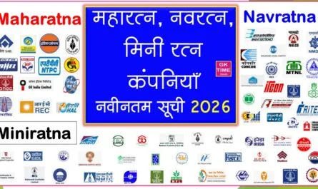 Maharatna Navratna Miniratna Companies in India List 2026