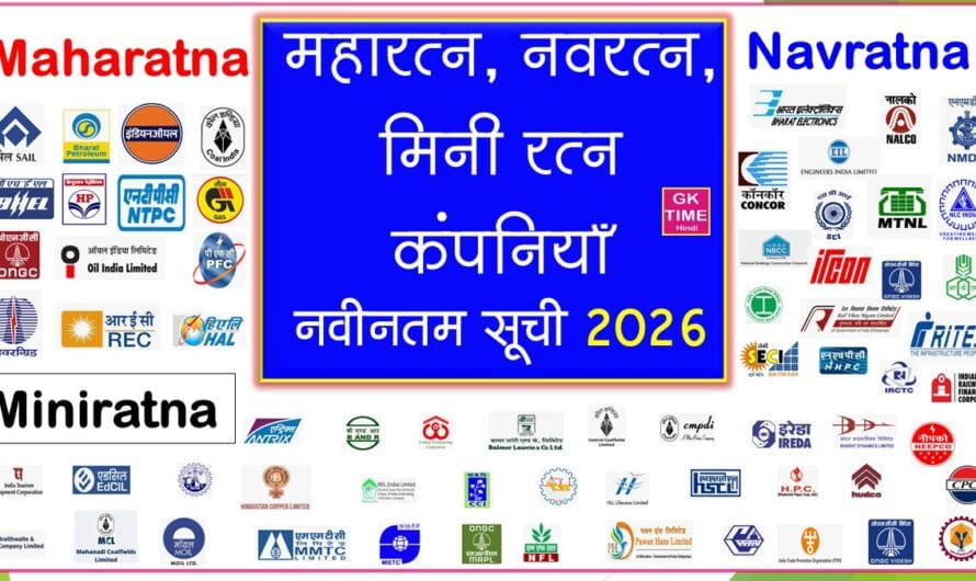 List of Maharatna, Navratna, Miniratna Companies in India