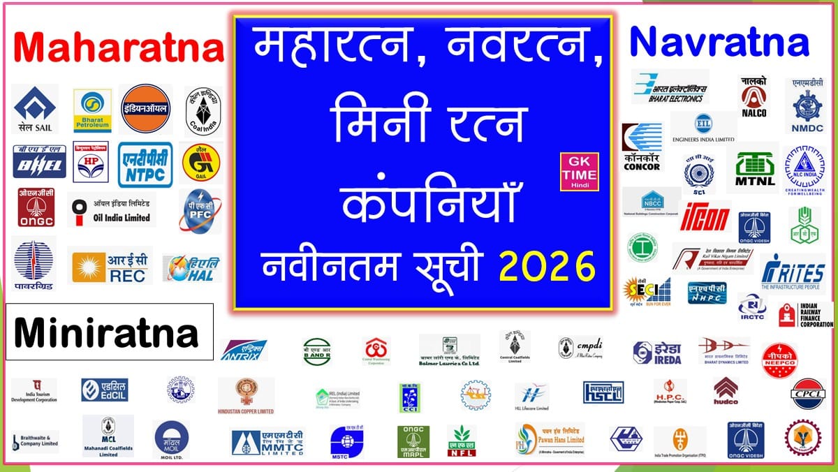Maharatna Navratna Miniratna Companies in India List 2026