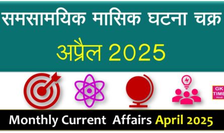 Monthly Current Affairs April 2025