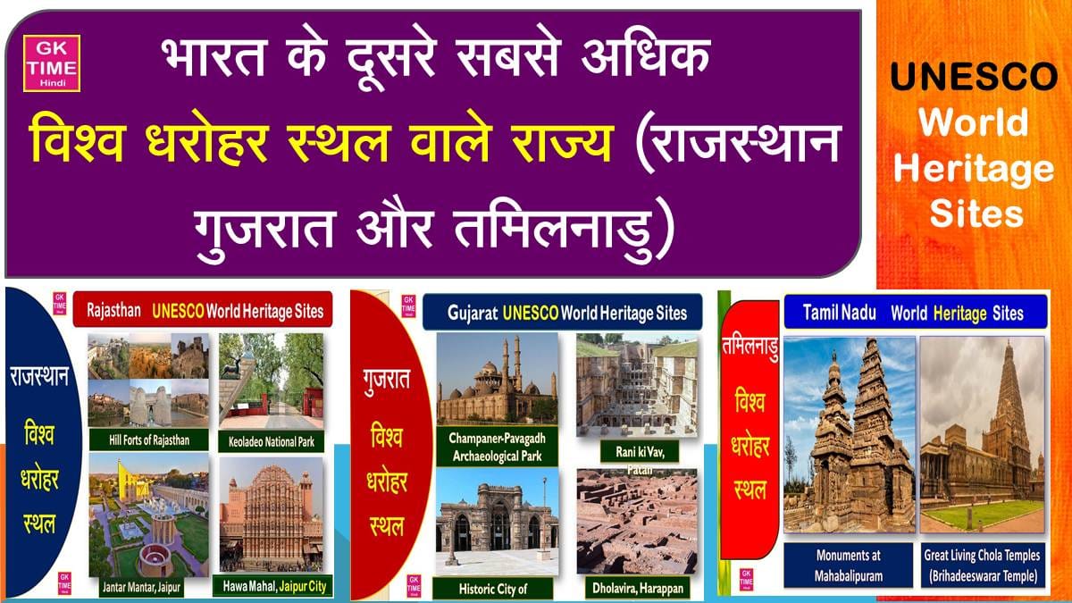 UNESCO World Heritage Sites in Rajasthan Gujarat and Tamil Nadu