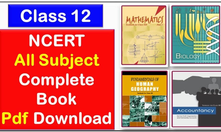 Class 12 NCERT Books PDF Download English Medium