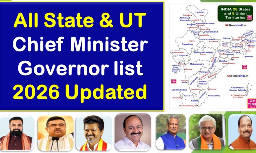 CM and Governor List 2026 [All States and Union Territories]