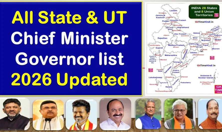 CM and Governor List 2026 [All States and Union Territories]